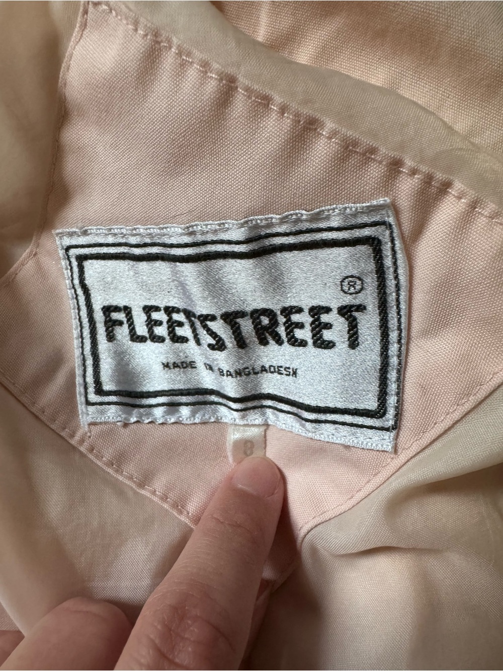 Vintage Women's Light Pink Bomber Jacket - Picture 3 of 5